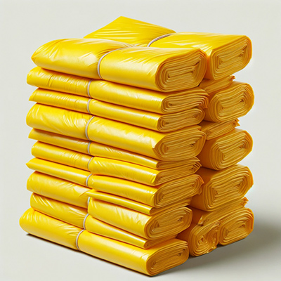 کیسه زباله فله ای درجه 1.5 زرد 70x90 cm